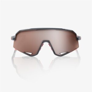 100% Slendale Gloss Carbon Fibre Sunglasses HiPER Crimson Silver Mirror Lens - Image 2