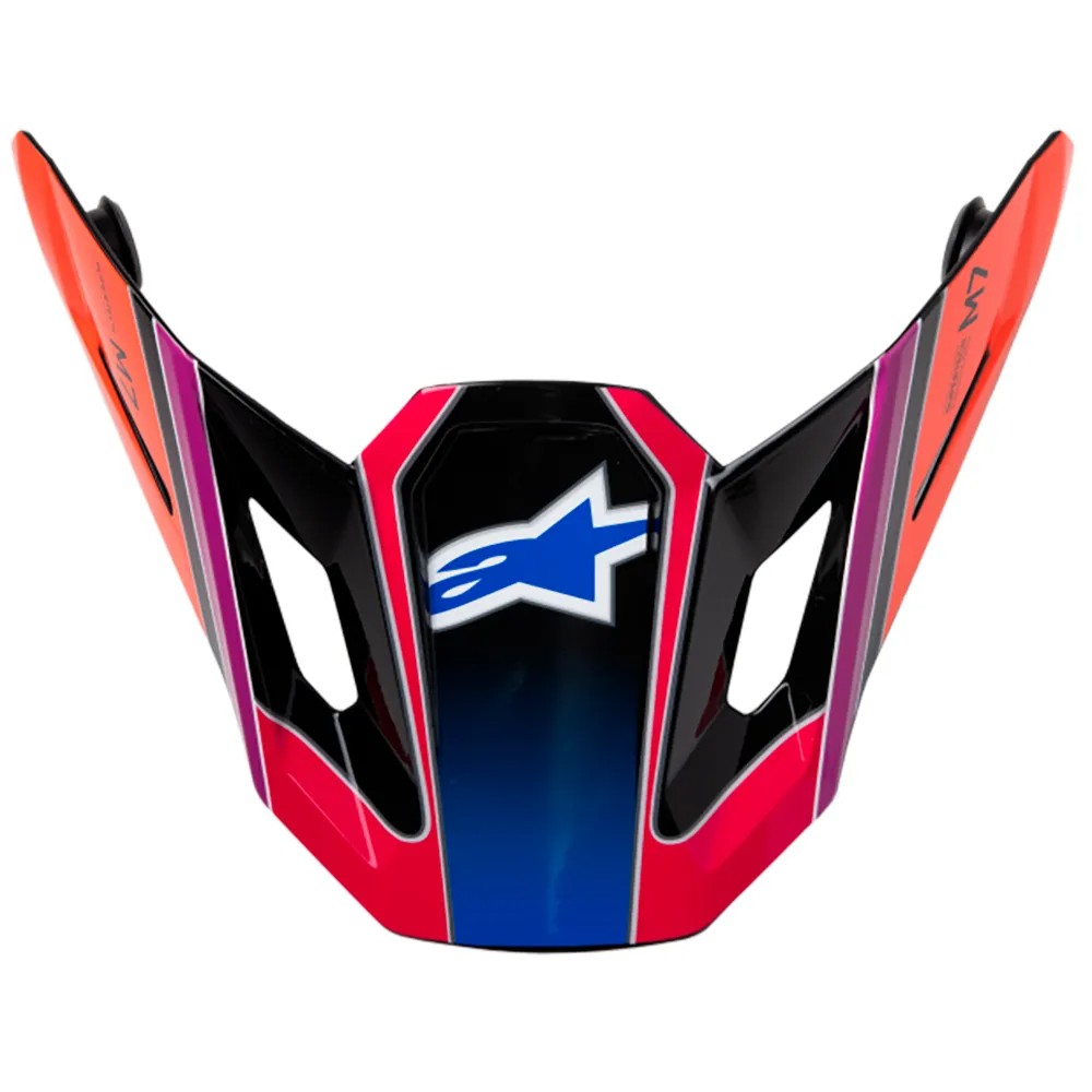 S-M7 Fuse Visor Black/Purple/Pink Gloss