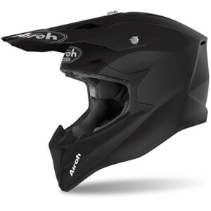 Airoh Wraap Youth Matte Black Motocross Helmet - Image 1