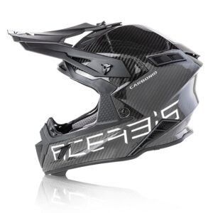 Acerbis Steel Carbon Motocross Helmet Black Silver - Image 5