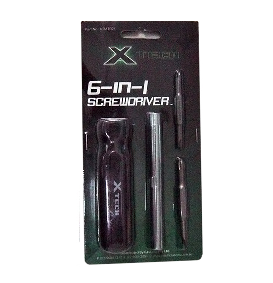 X TECH 6 IN 1 SCREWDRIVER