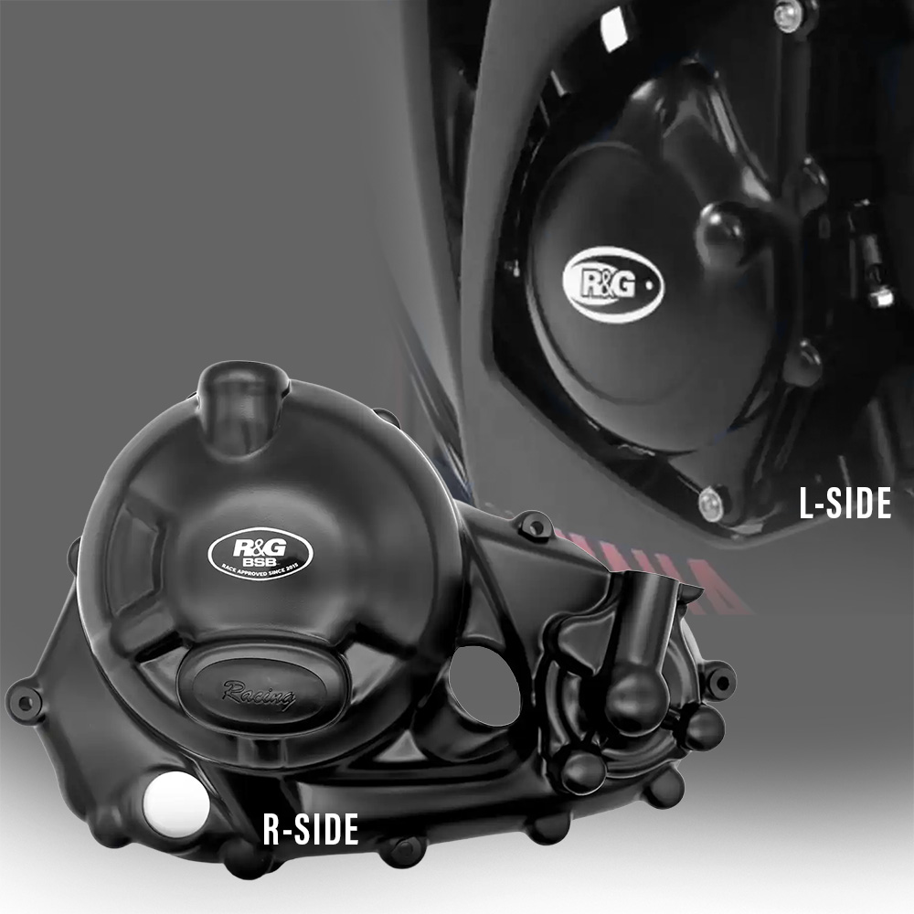 Engine Case Cover Race Kit 2 Piece Yamaha R3 Black 2025-