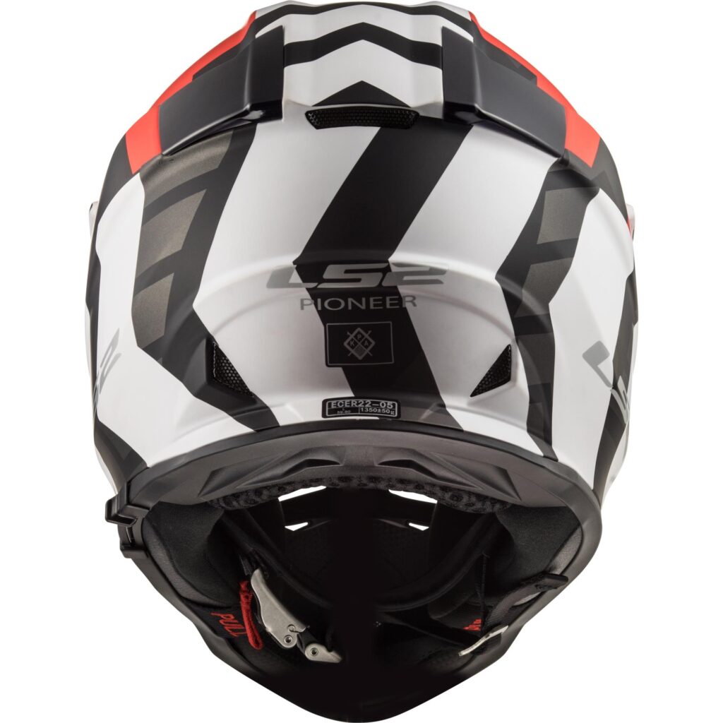 LS2 MX436 Pioneer Xtremem Adventure Helmet Matte Black/Red