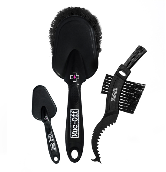 Muc-Off 3 Brush Set - Claw, Detailer, Soft Wash.
