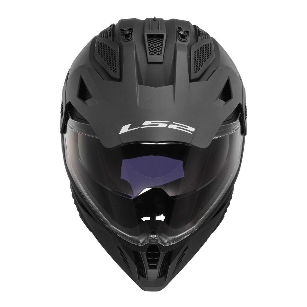 LS2 MX702 Pioneer II Adventure Helmet Matte Black
