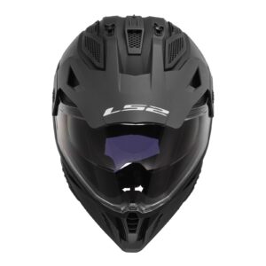 LS2 MX702 Pioneer II Adventure Helmet Matte Black - Image 3