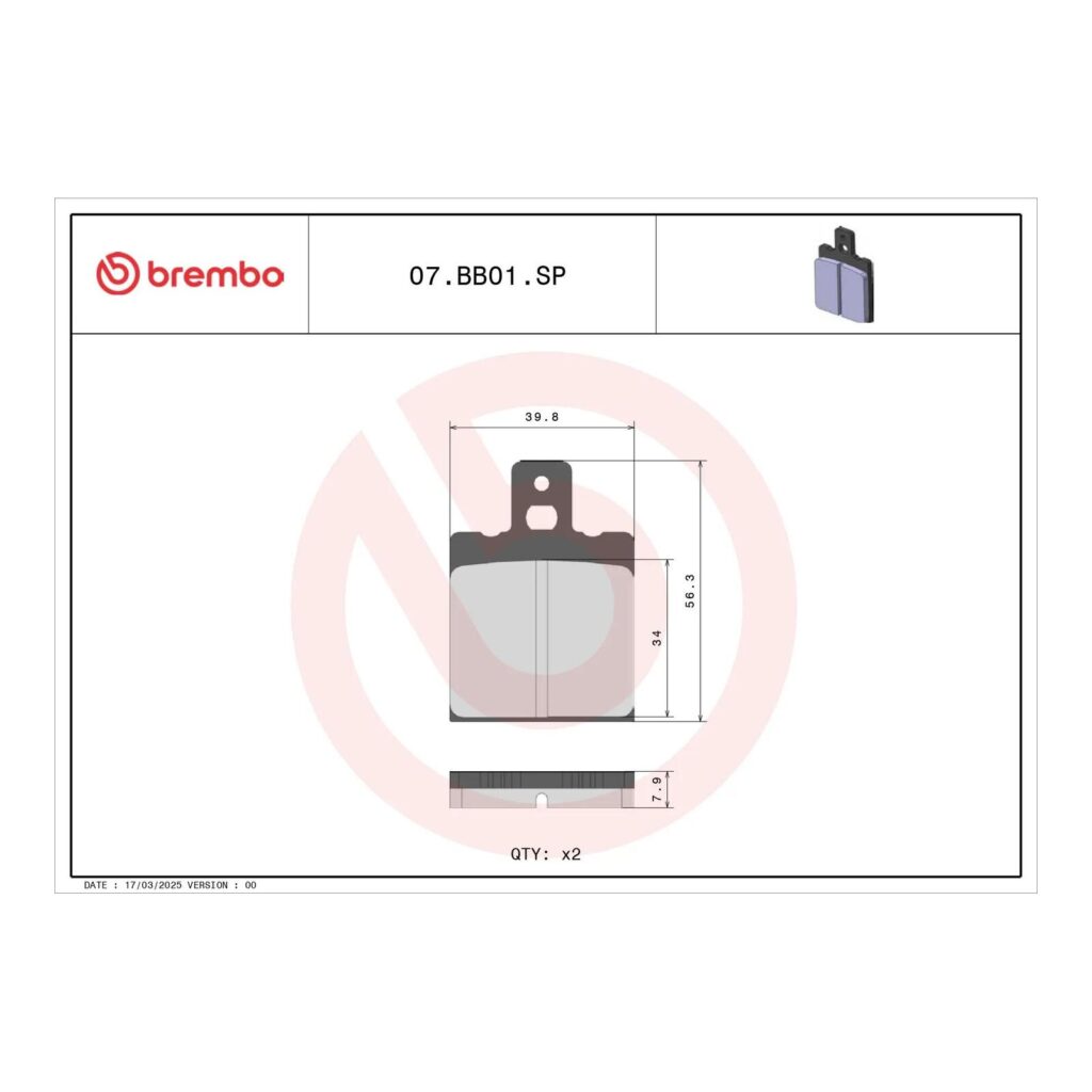 Brembo Brake Pad - Sintered Rear