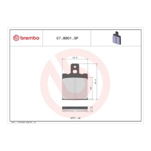 Brembo Brake Pad - Sintered Rear - Image 2