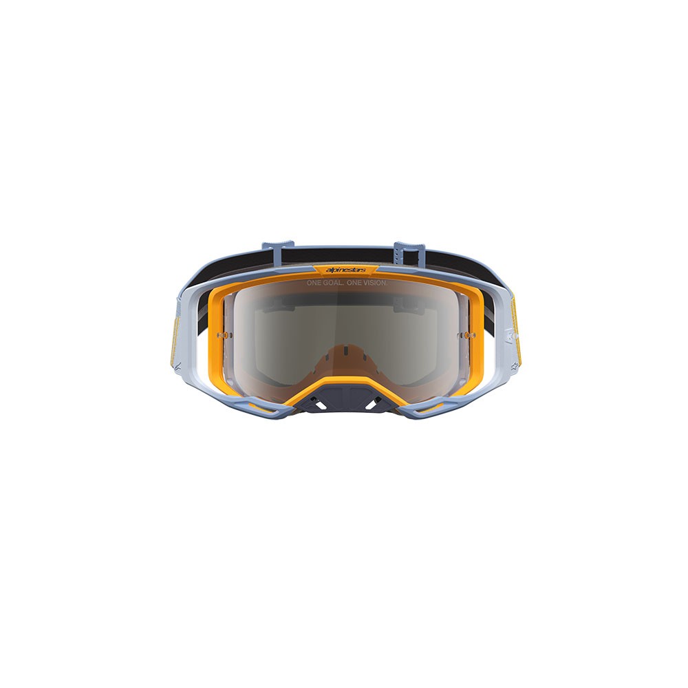 Alpinestars Vision 8 Maven Motocross Goggles Blue/Orange Mirror Silver Lens