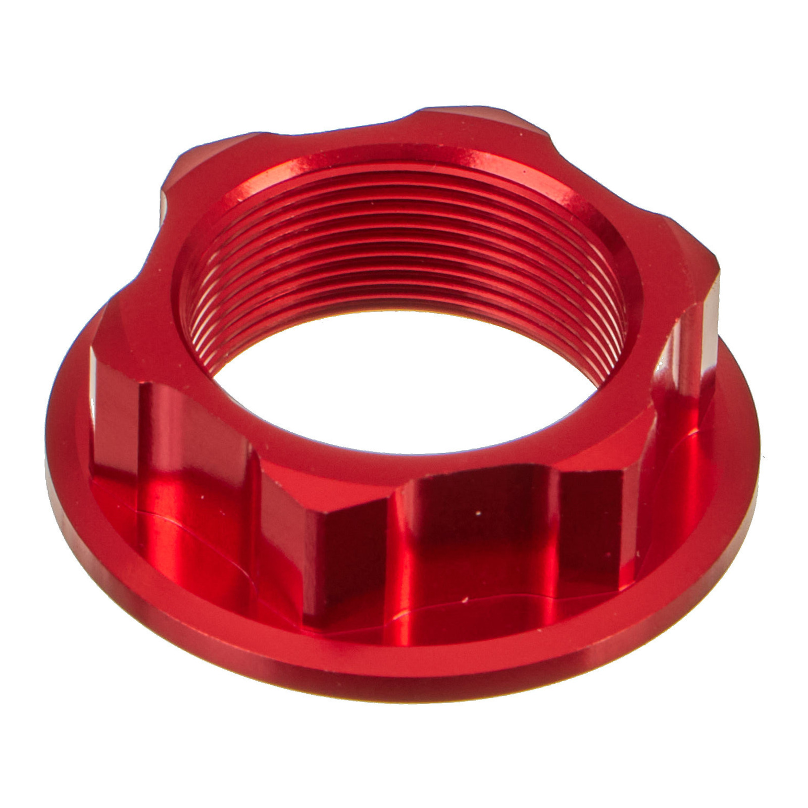 Zeta Stem Nut M24x30 P1.0 H12 - Red - Image 1