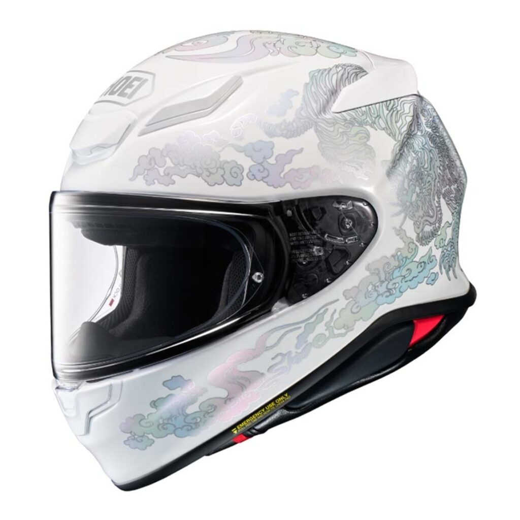 Shoei NXR2 Fearless Road Helmet TC-6 White/Silver