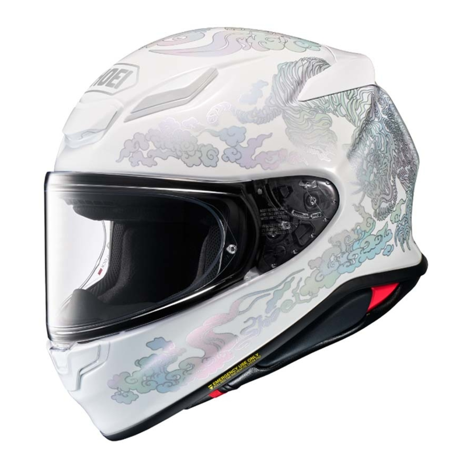 Shoei NXR2 Fearless Road Helmet TC-6 White/Silver - Image 1