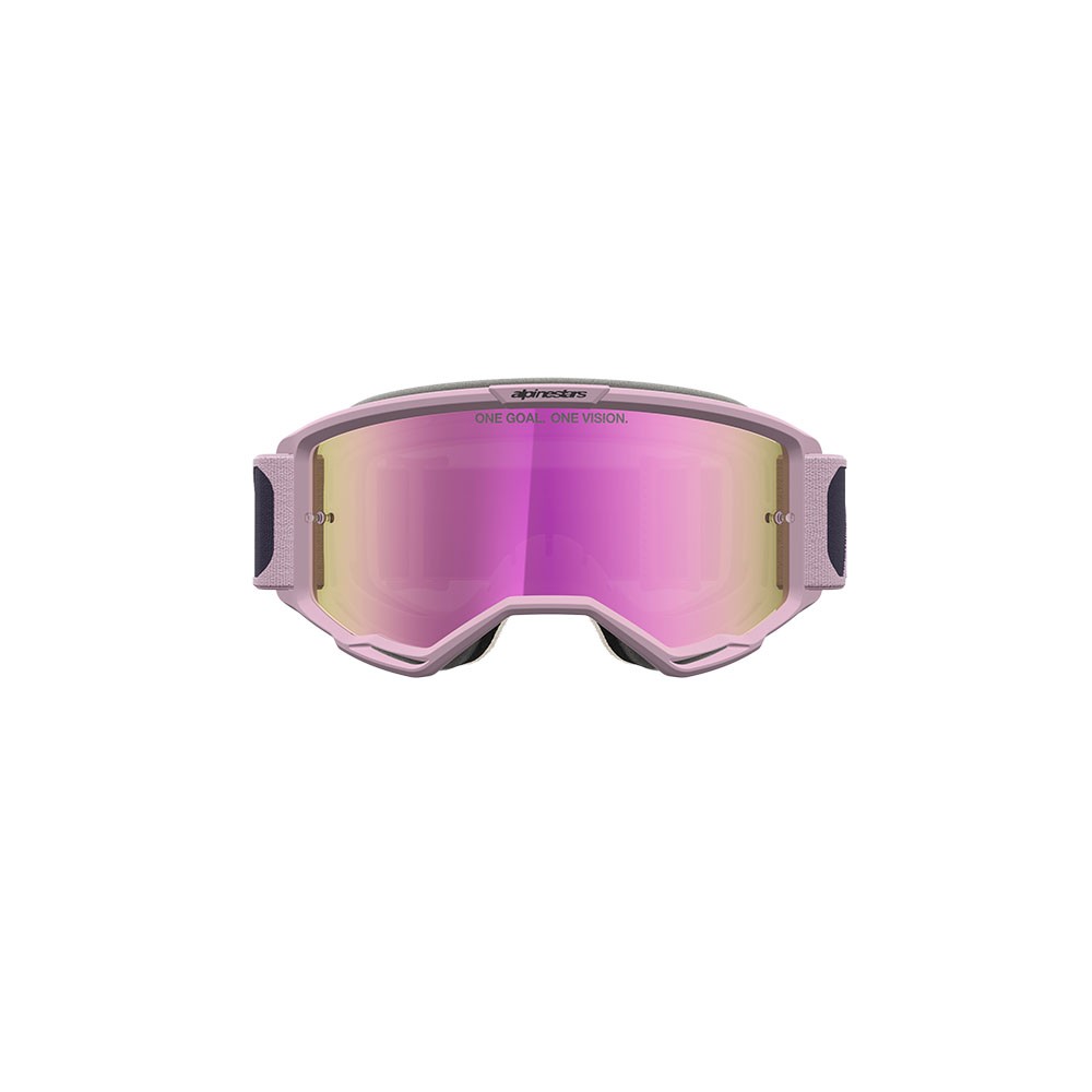 Alpinestars Vision 5 Rora Motocross Goggles Greystone/Pink Mirror Pink Lens