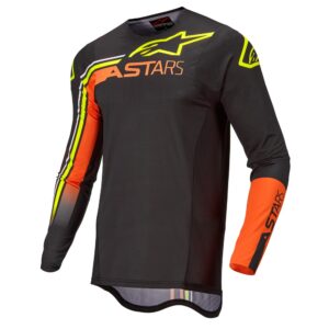 Alpinestars Supertech Blaze Motocross Jersey Black/Orange/Yellow Fluoro - Image 1