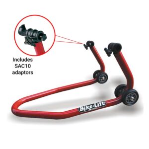 FRONT ADJUSTABLE STAND RED WITH SAC10 UNDERFORK ADAPTORS - Image 1
