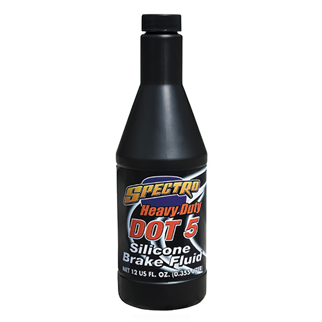 Spectro Heavy Duty DOT 5 silicone brake fluid .355lt (12oz)
