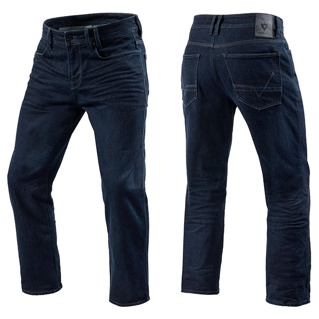 Rev'It Lombard 3 Jeans Short Leg Dark Blue