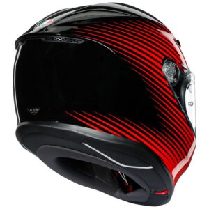 Road Helmet AGV K-6 Rush Black/Red - Image 2