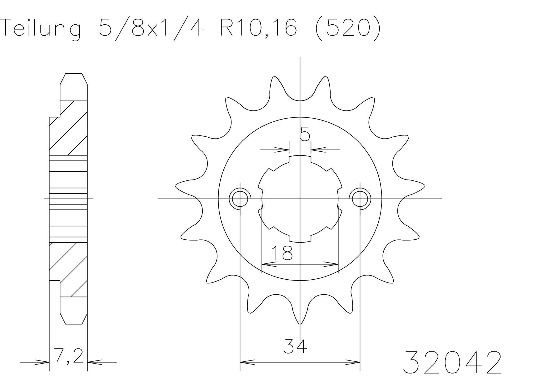 Front Sprocket 13T - Image 1