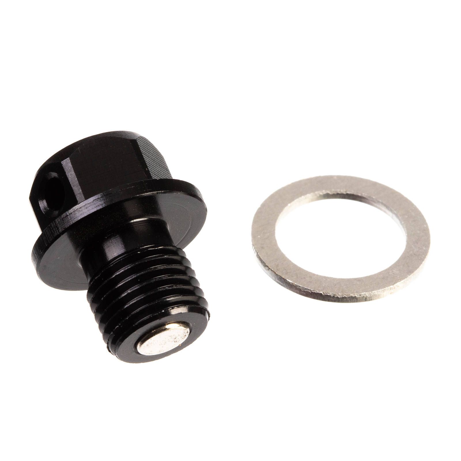 WHITES MAGNETIC SUMP PLUG BLK M12 x 12 - P1.25 - Image 1