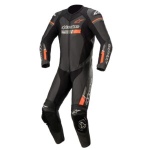 Alpinestars GP Force Chaser 1 Piece Suit Black/Red Fluro - Image 1