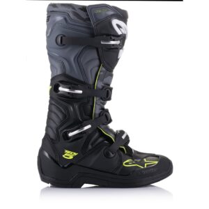 Alpinestars Tech-5 Black/Cool Grey/Yellow Fluoro Motocross Boots - Image 4