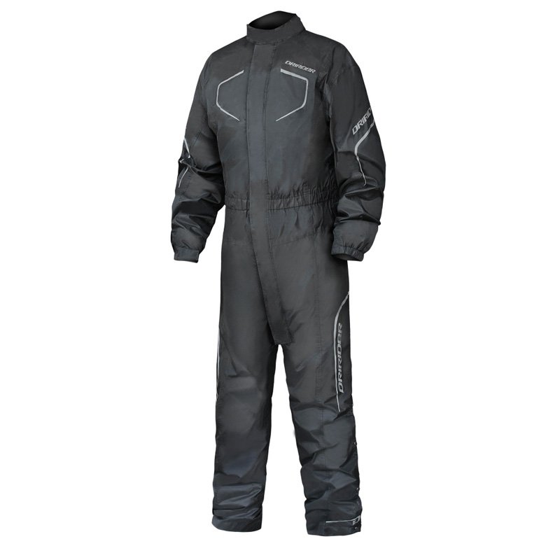 Rain Suit Dririder Hurricane 2 Black 1 Piece