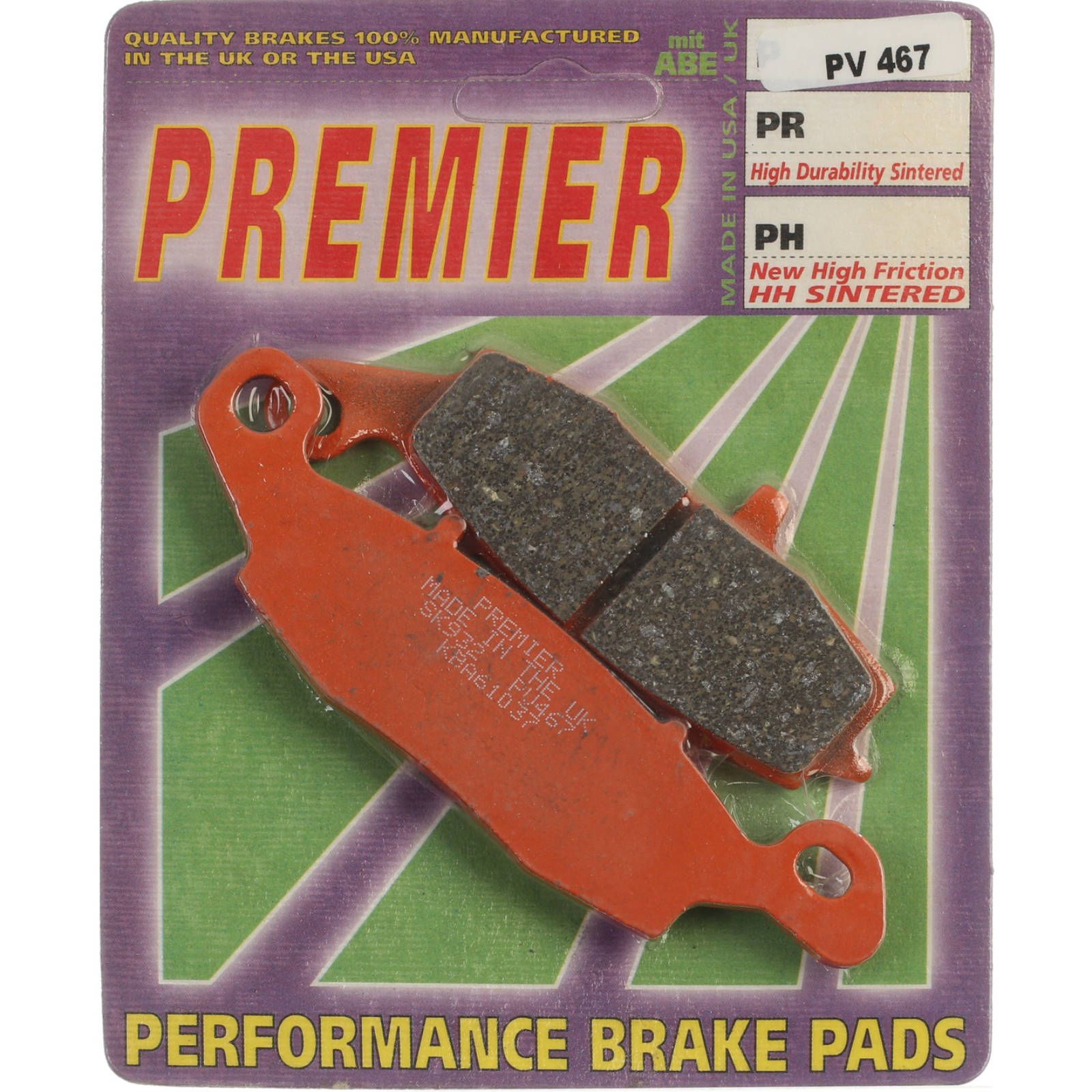 PREMIER BRAKE PADS SEMI SINTERED STREET - Image 1