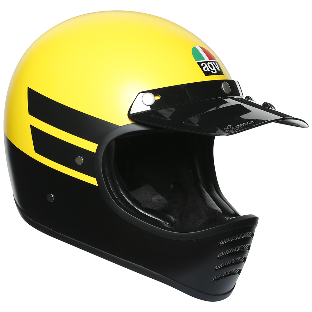 AGV X101 Dust Offroad Helmet Matte Yellow/Black