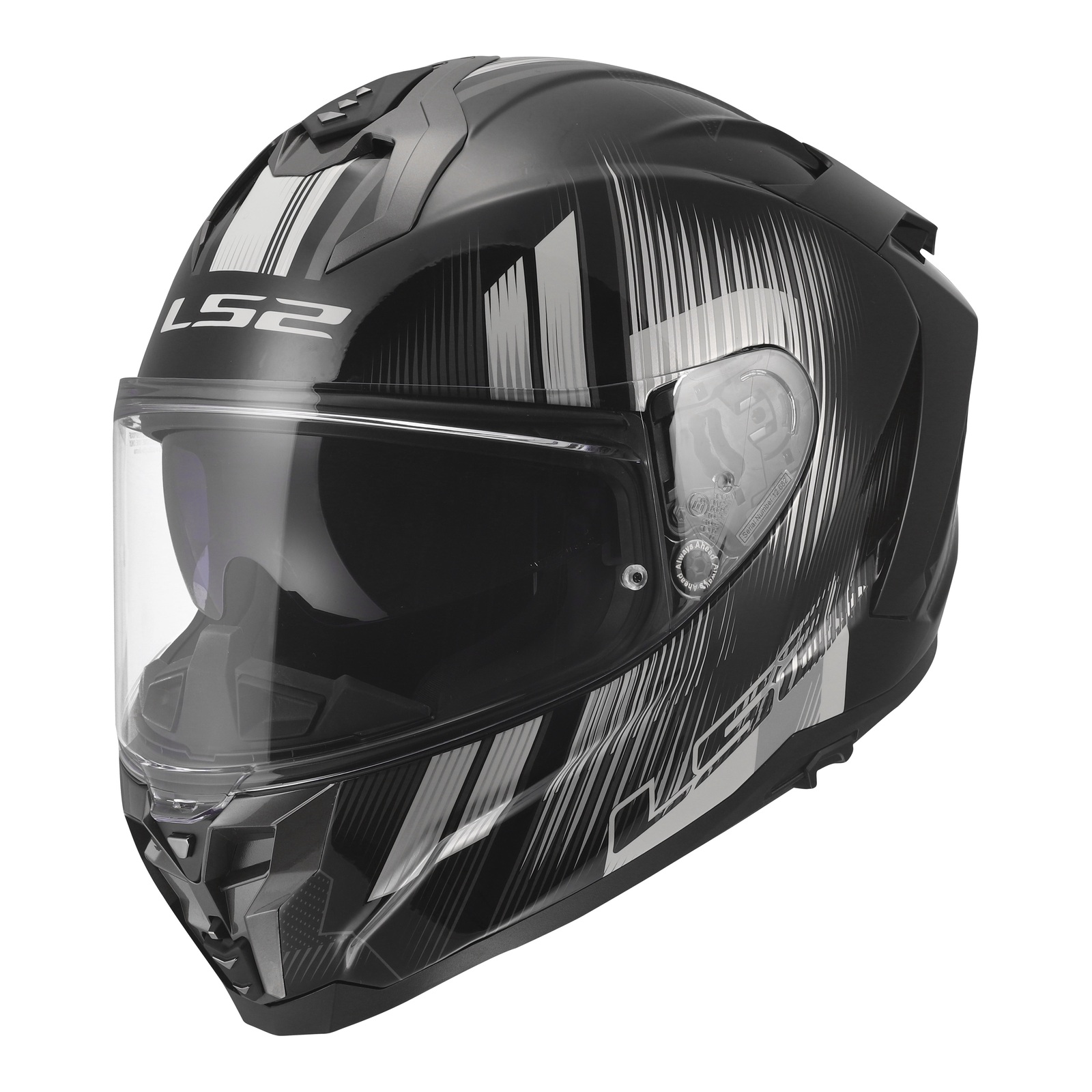 LS2 FF817 Challenger II Nitro Road Helmet Black/Grey - Image 1