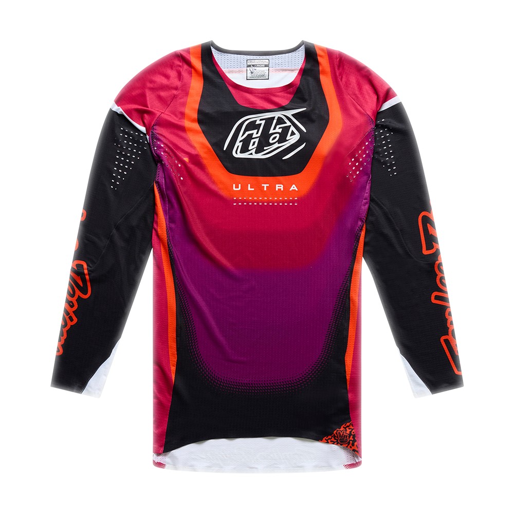Troy Lee Designs SE Ultra Vision Motocross Jersey Black/Fuchsia