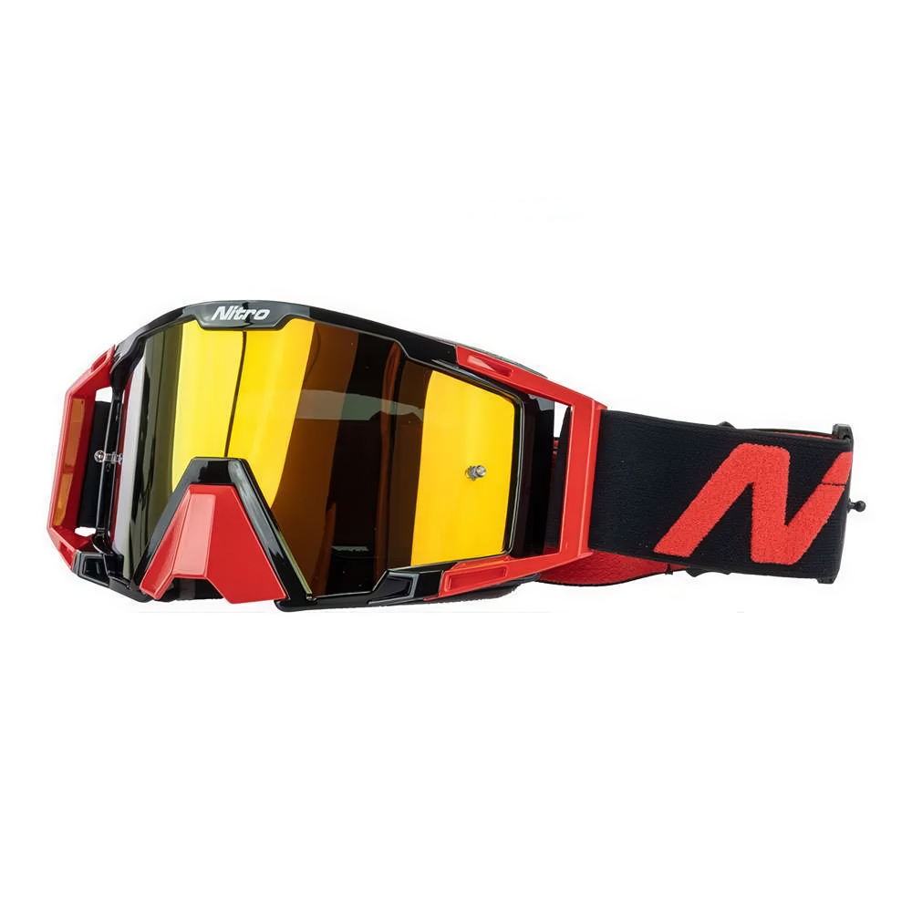 NITRO NV-100 Motocross Goggles Black/Red