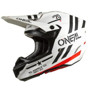 Oneal 5 Series Squadron White/Black Motocross Helmet - Image 1