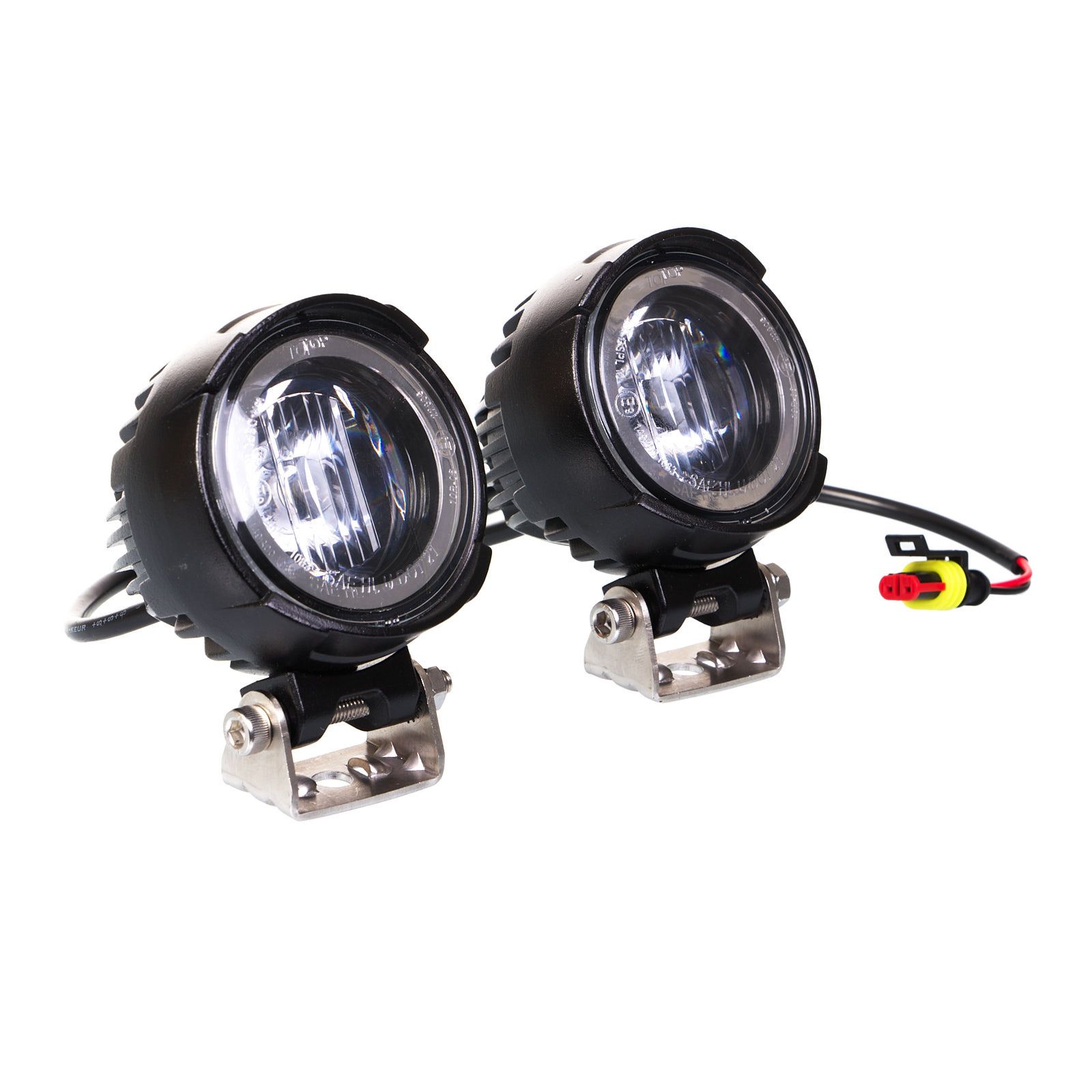 WHITES LED LIGHT 60MM LENS - PAIR - OSRAM LED - W/HARNESS - Image 2