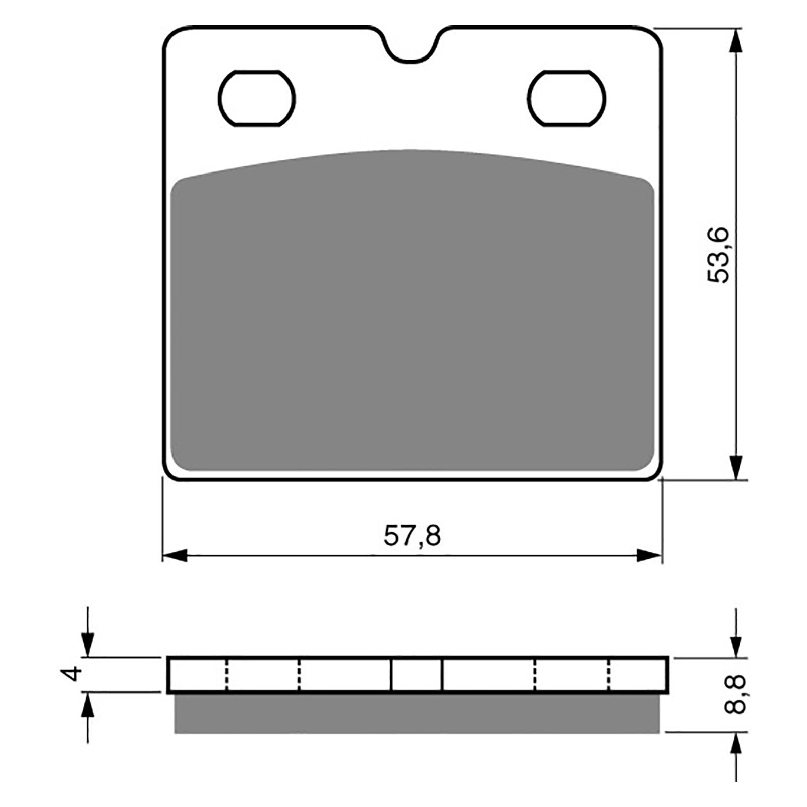 BRAKE PADS GOLDFREN SINTERED SPORTS GF072 - S3 ( PH57 ) - Image 1