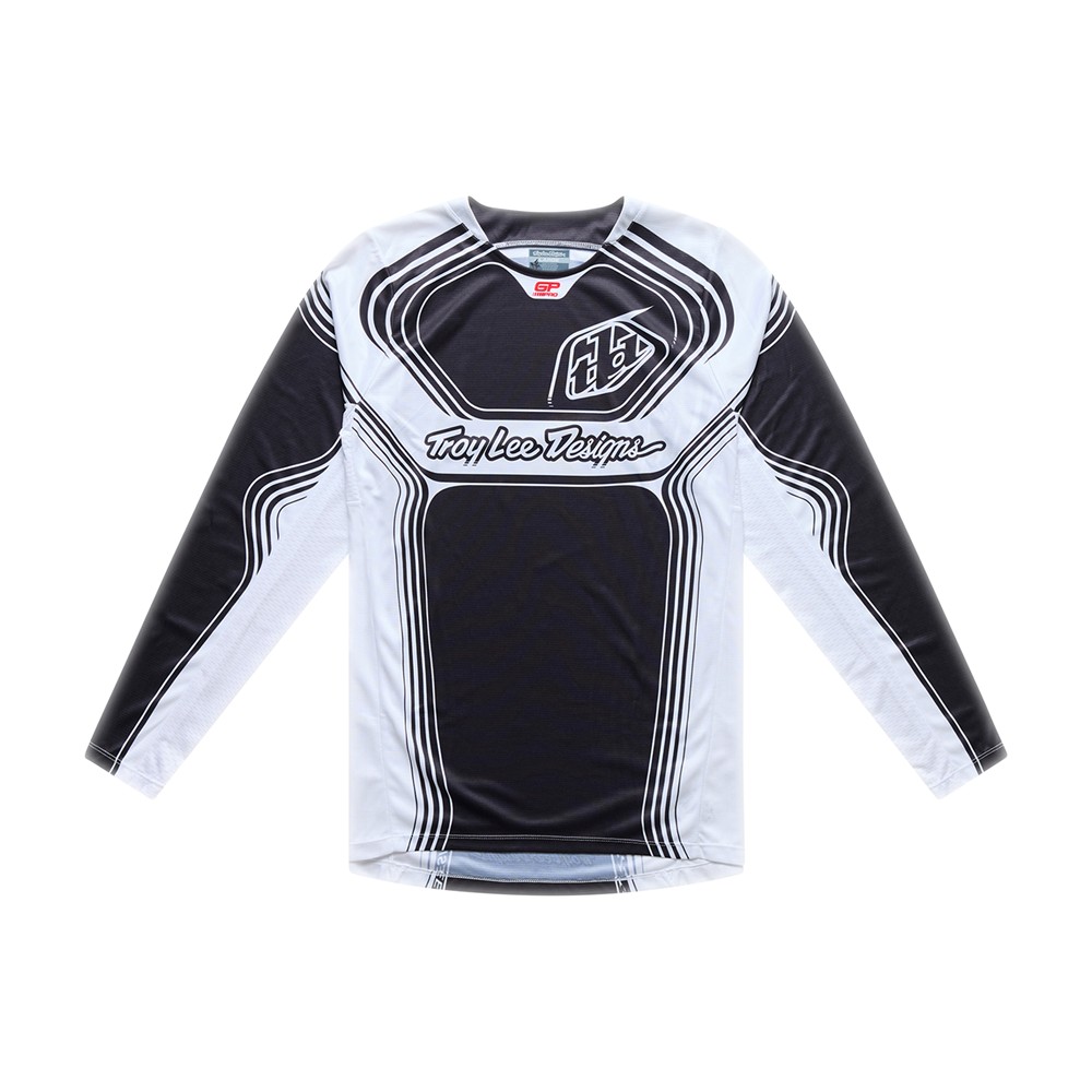 Troy Lee Designs GP Pro Streamline Motocross Jersey Black/White
