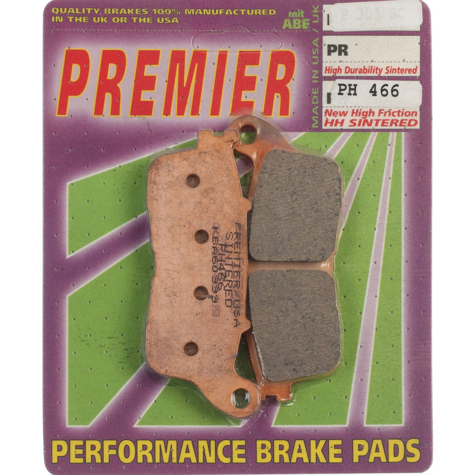 PREMIER BRAKE PADS HI-PERF SINT PH466 - HON - Image 1