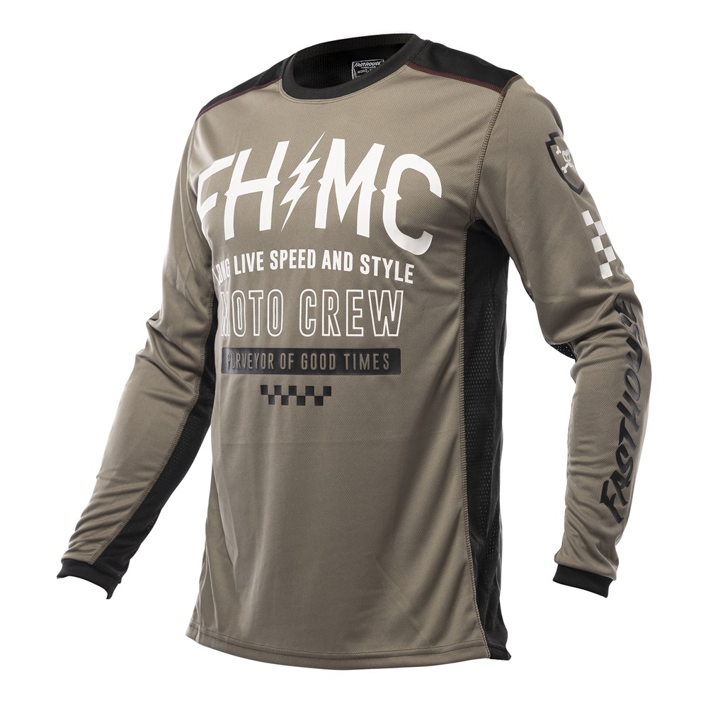 Fasthouse Grindhouse Cypher Motocross Jersey Moss/Gray