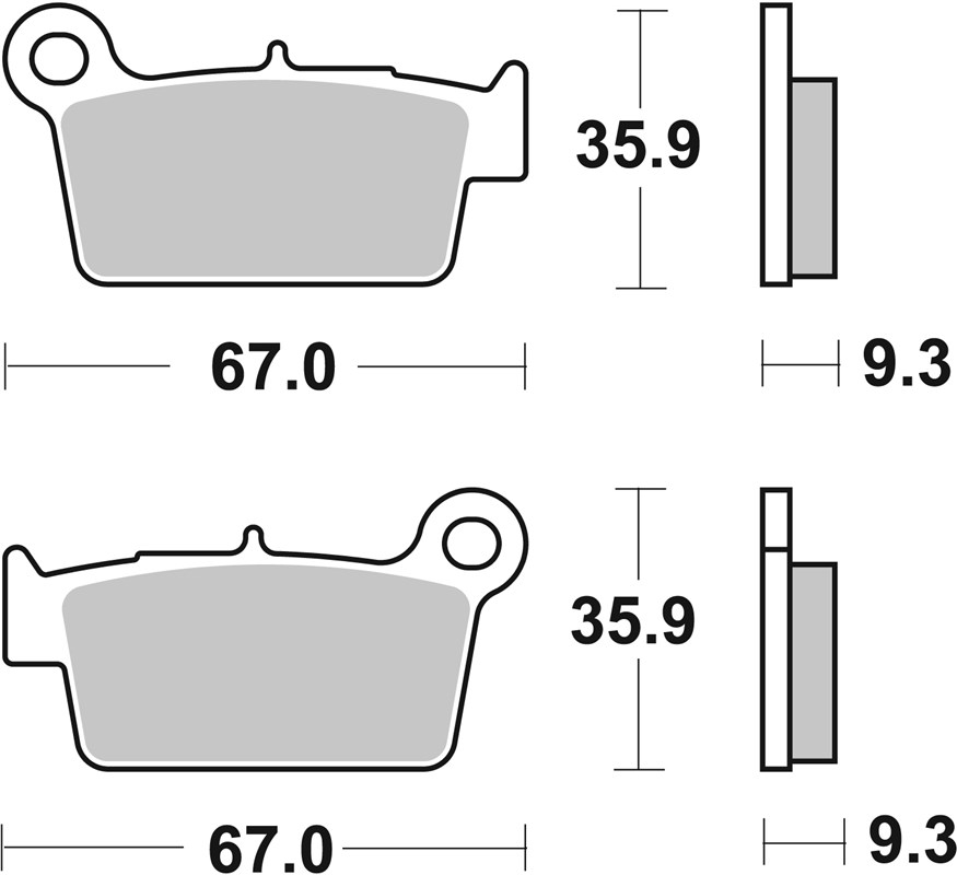 SBS 790SI Front/Rear Brake Pads