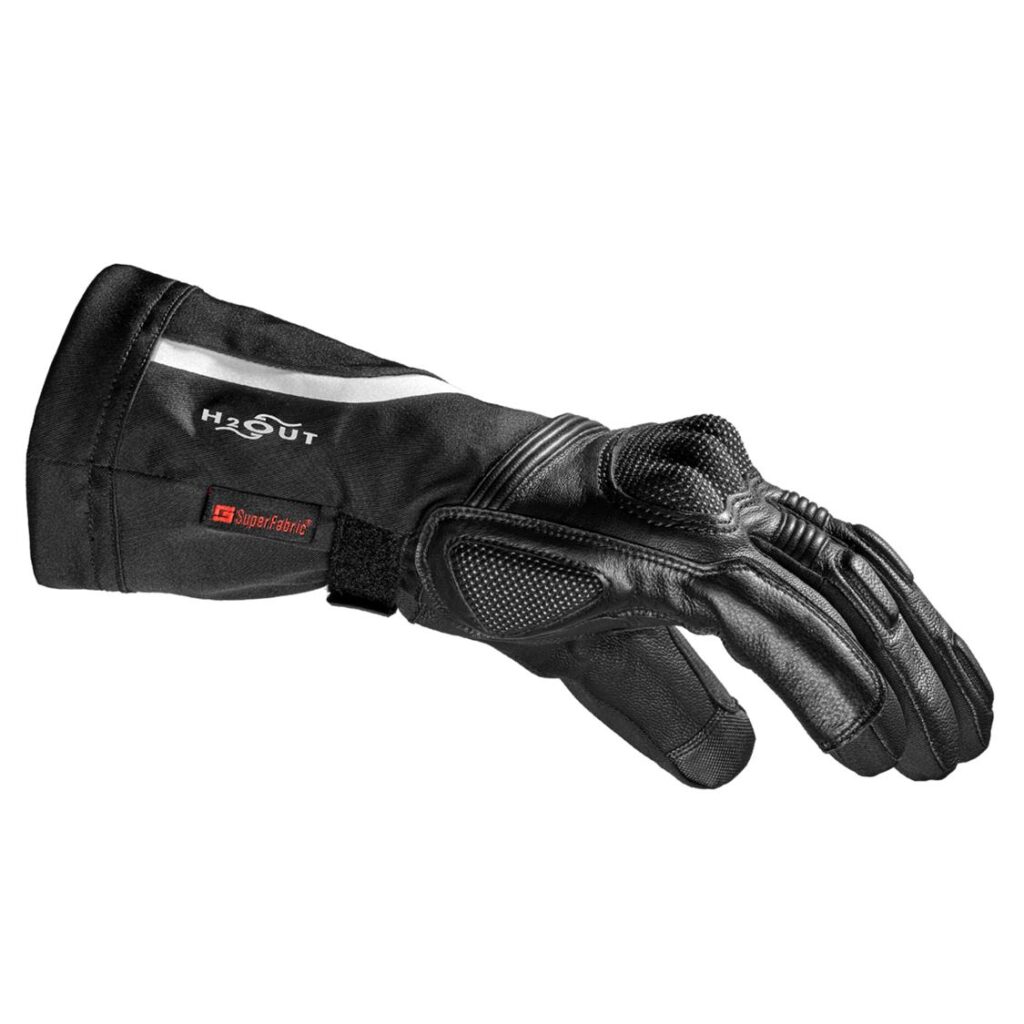 Spidi NK6 Winter Waterproof Leather Road Gloves Black