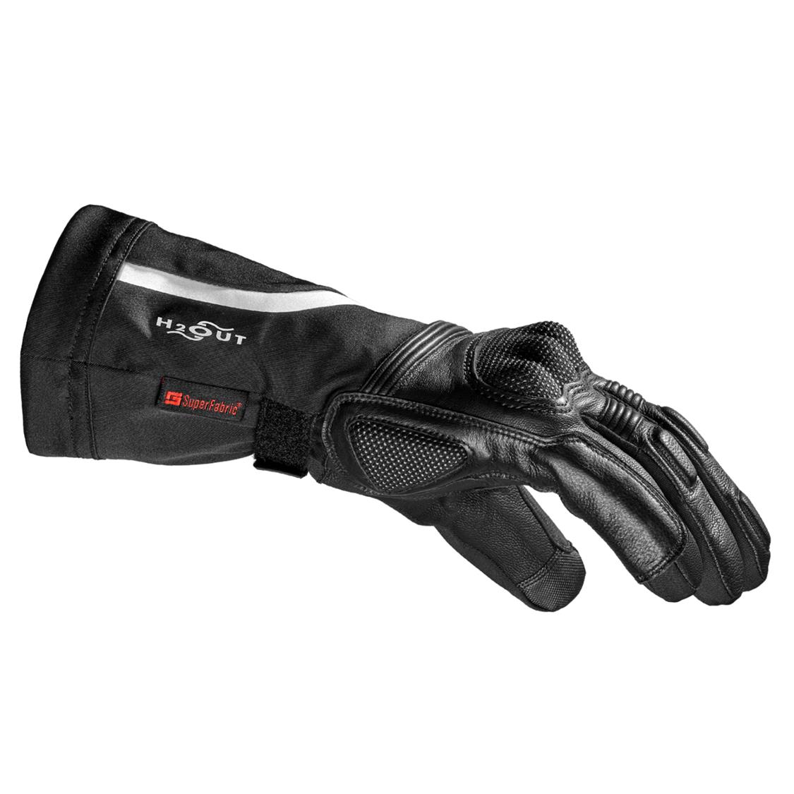 Spidi NK6 Winter Waterproof Leather Road Gloves Black - Image 2