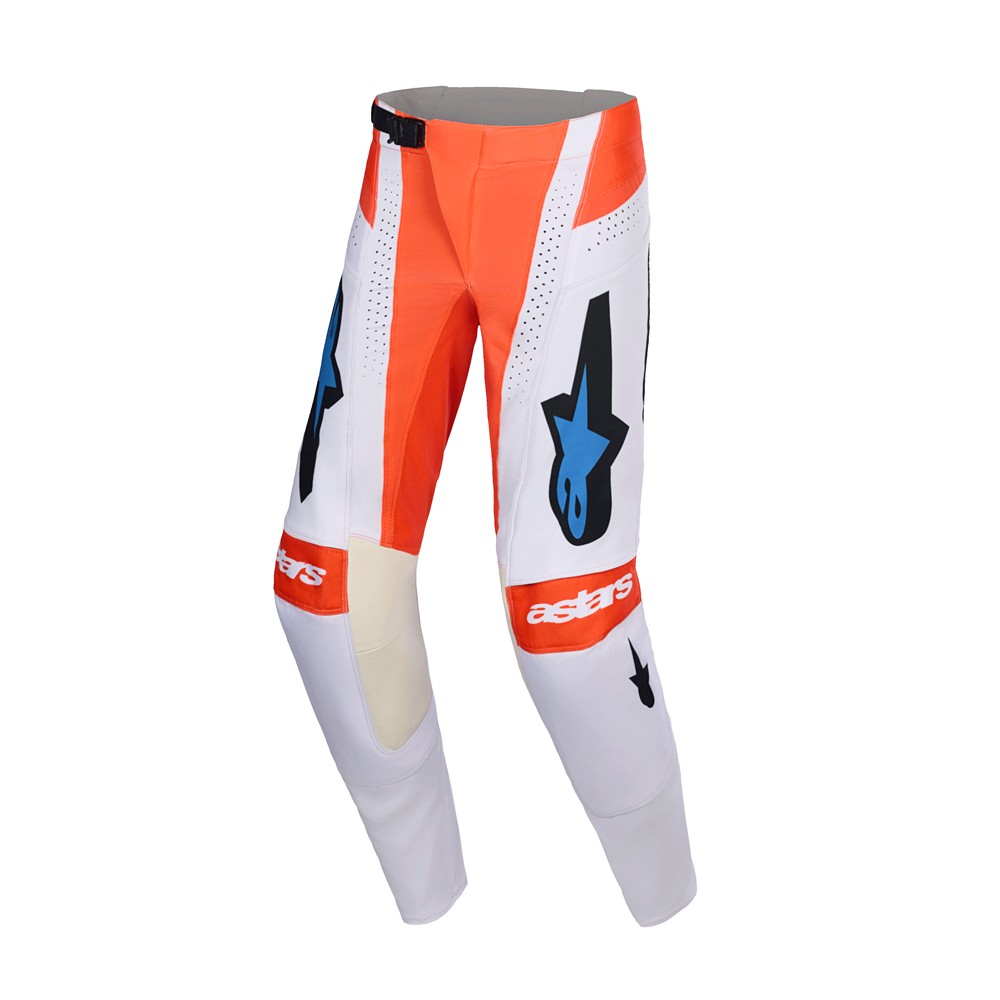Alpinestars Techstar Knif Motocross Pants Light Gray/Orange Fluoro/Black