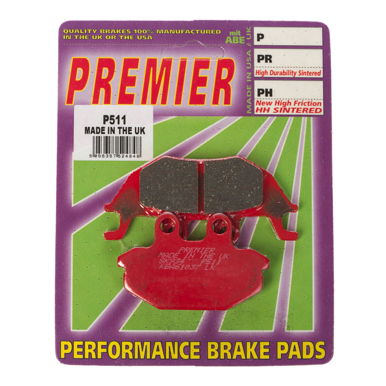 PREMIER BRAKE PADS P511 - KAW - Image 1