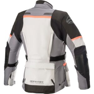 Alpinestars Stella Andes v3 Drystar Ladies Ice Gray/Dark Grey/Coral Adventure Jacket - Image 2