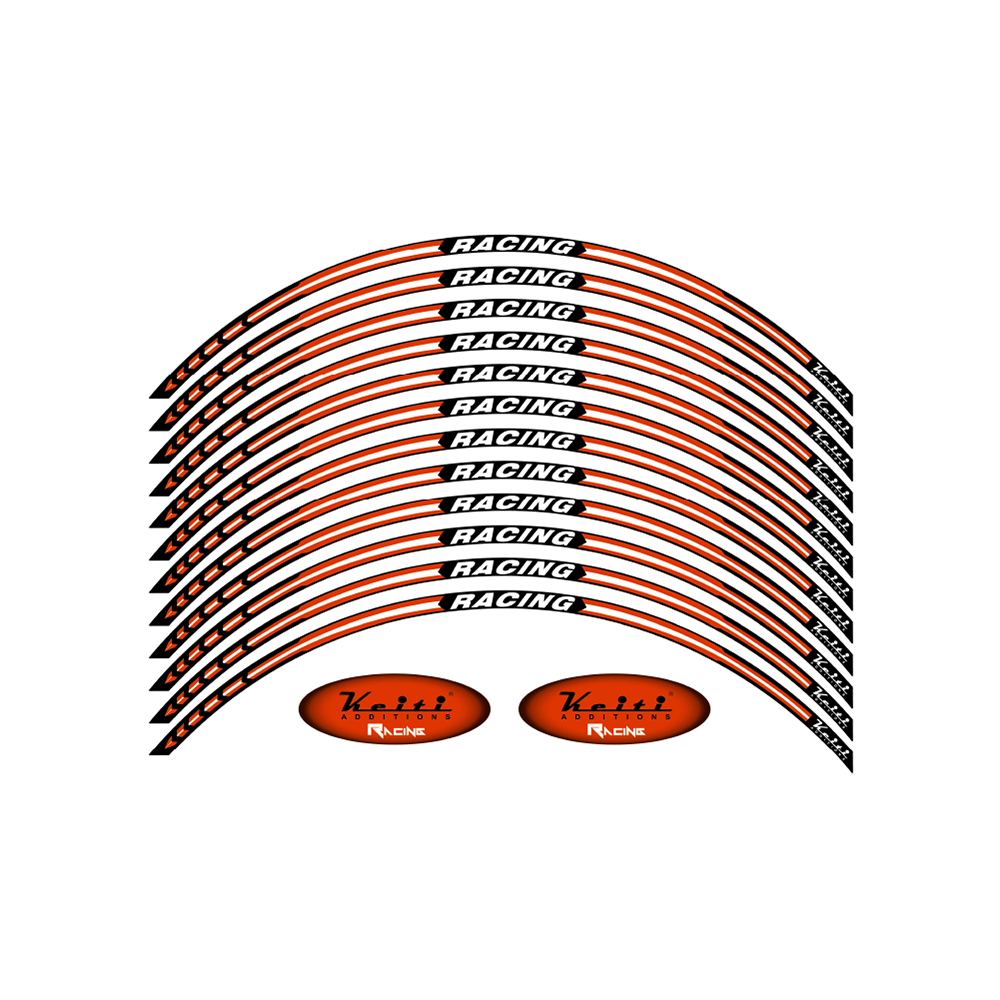 KEITI REFLECTIVE WHEEL 3 STRIPE RACING WS820O [ORANGE] NS
