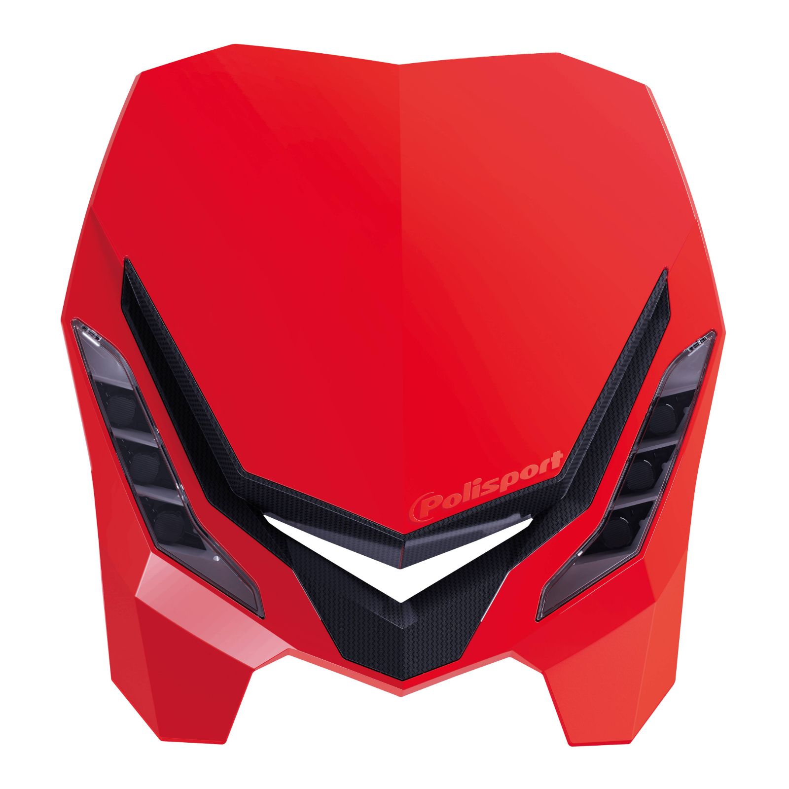POLISPORT E-BLAZE HEADLIGHT RED/BLACK - Image 1