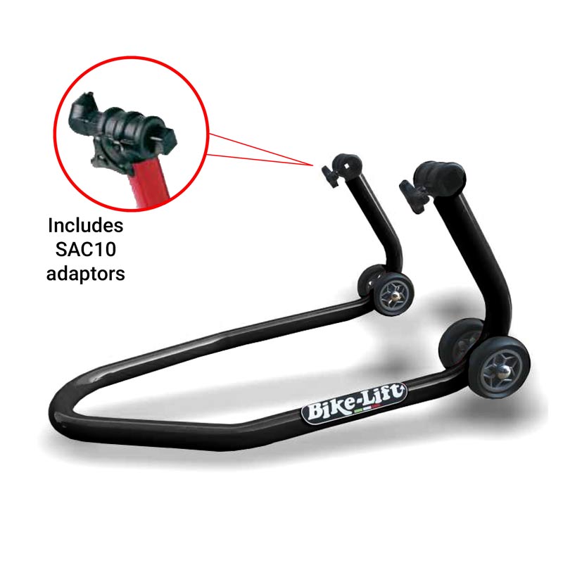 FRONT ADJUSTABLE STAND ** BLACK ** WITH SAC10 UNDERFORK ADAPTORS