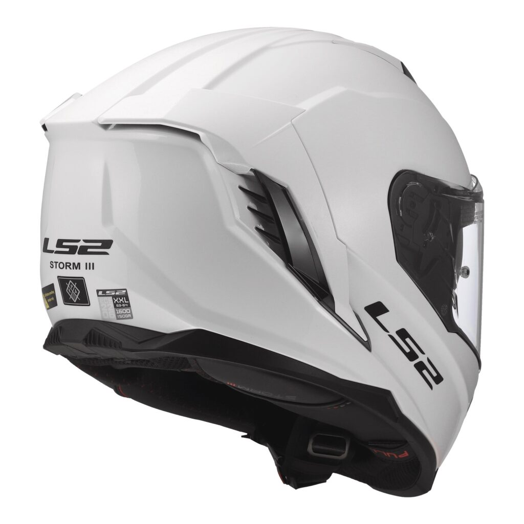 LS2 FF818 Storm III Helmet Road Solid Gloss White