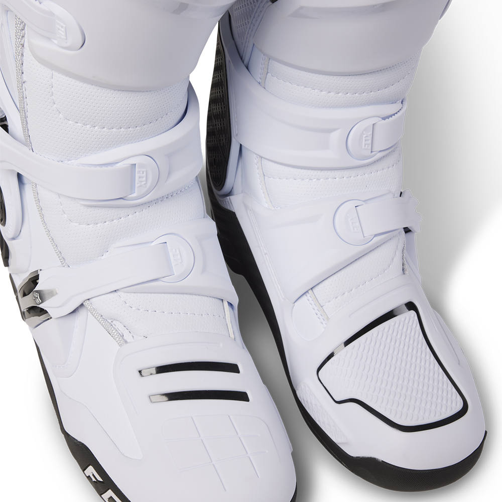 Fox Instinct Motocross Boots White