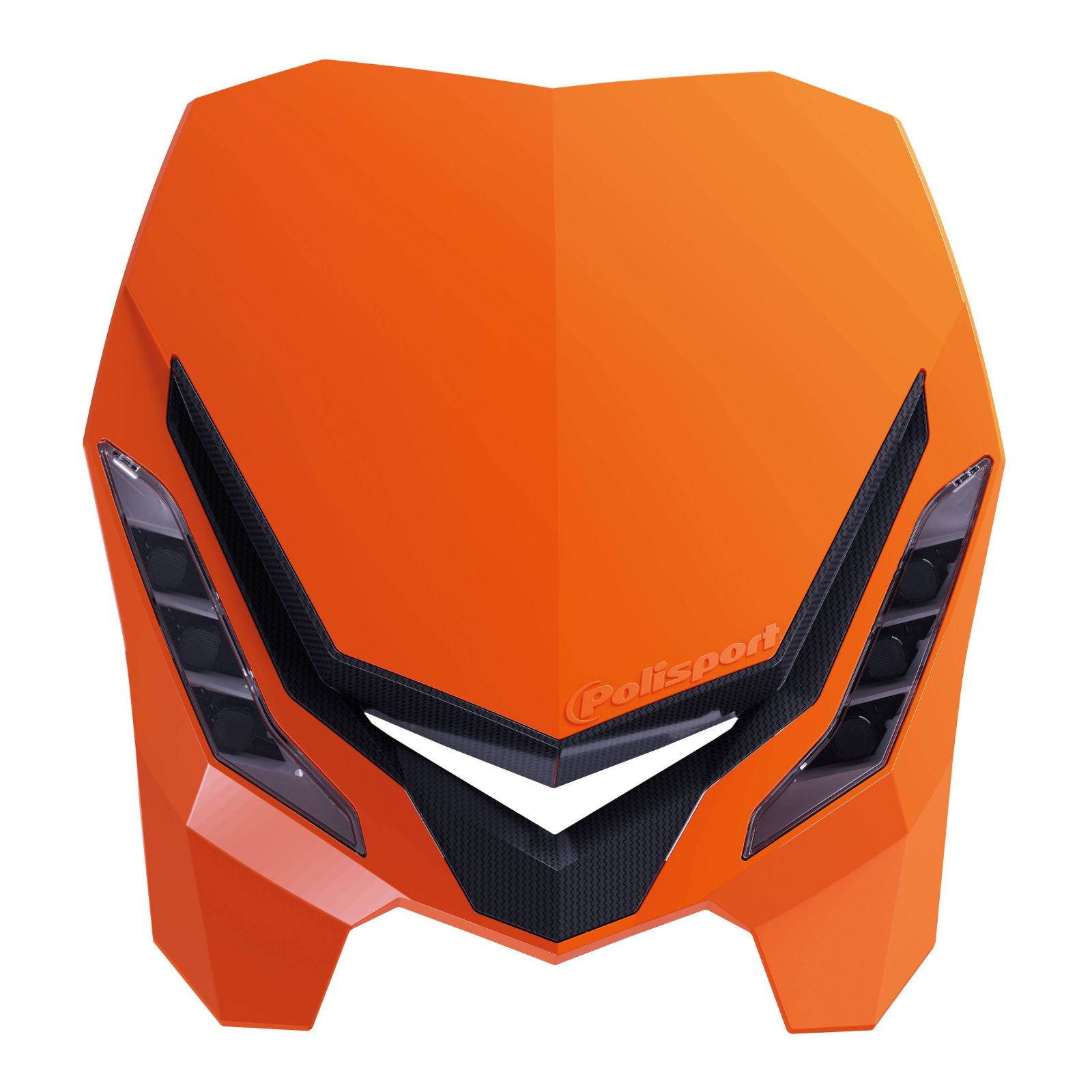 POLISPORT E-BLAZE HEADLIGHT ORANGE/BLACK - Image 1